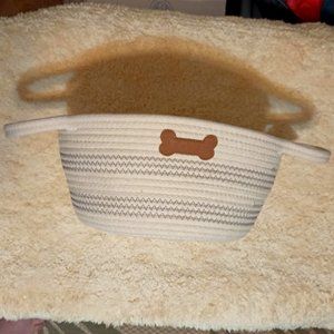 NWT ~ Woof Dog Supplies/Toy Bin (12 inches)